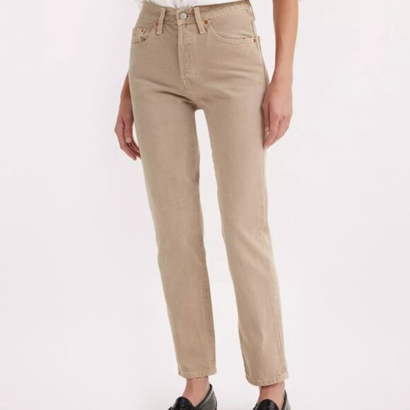 Levi's 501® Original Fit Women's Jeans in Tan Size 32x28 NWT - Picture 1 of 5